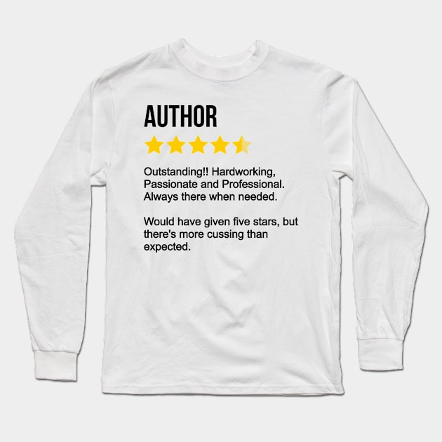 Author Review Long Sleeve T-Shirt by IndigoPine
